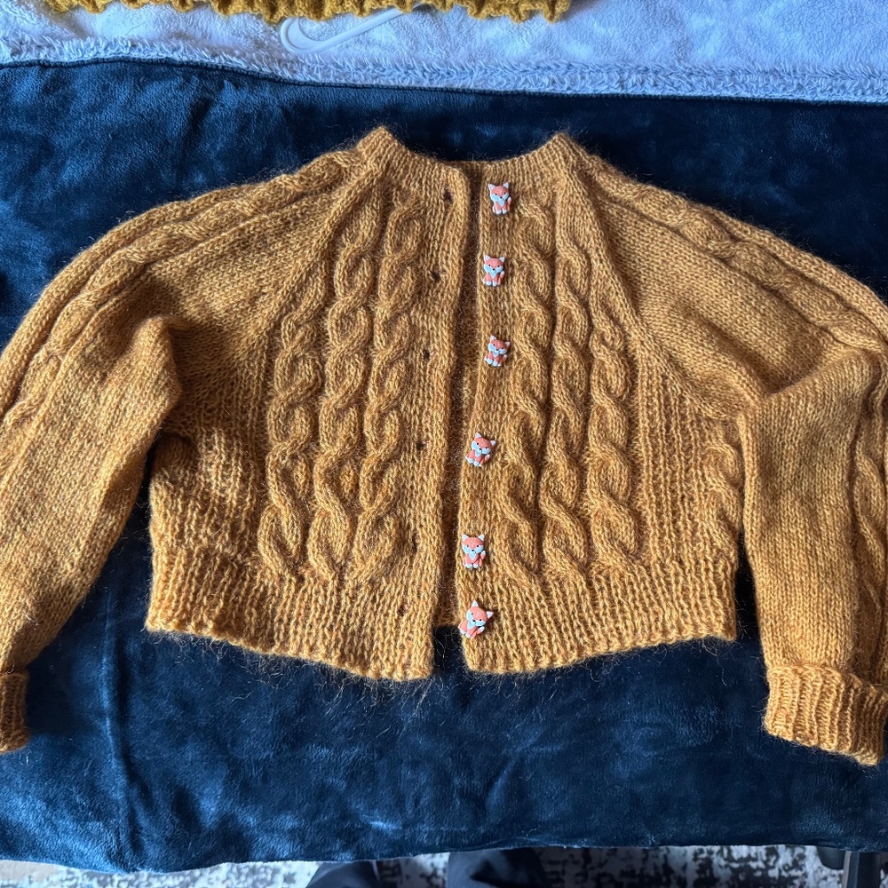 Hand knitted kids sweater